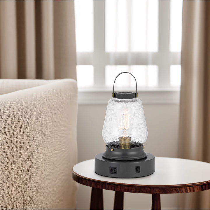60W Terni Accent Lamp With Bubbled Glass