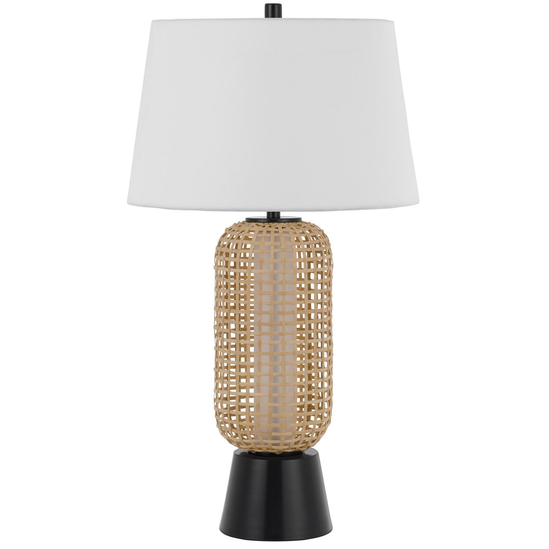 100W  Table Lamp With 2W Led Night Light And Hardback Fabric Shade by CAL Lighting