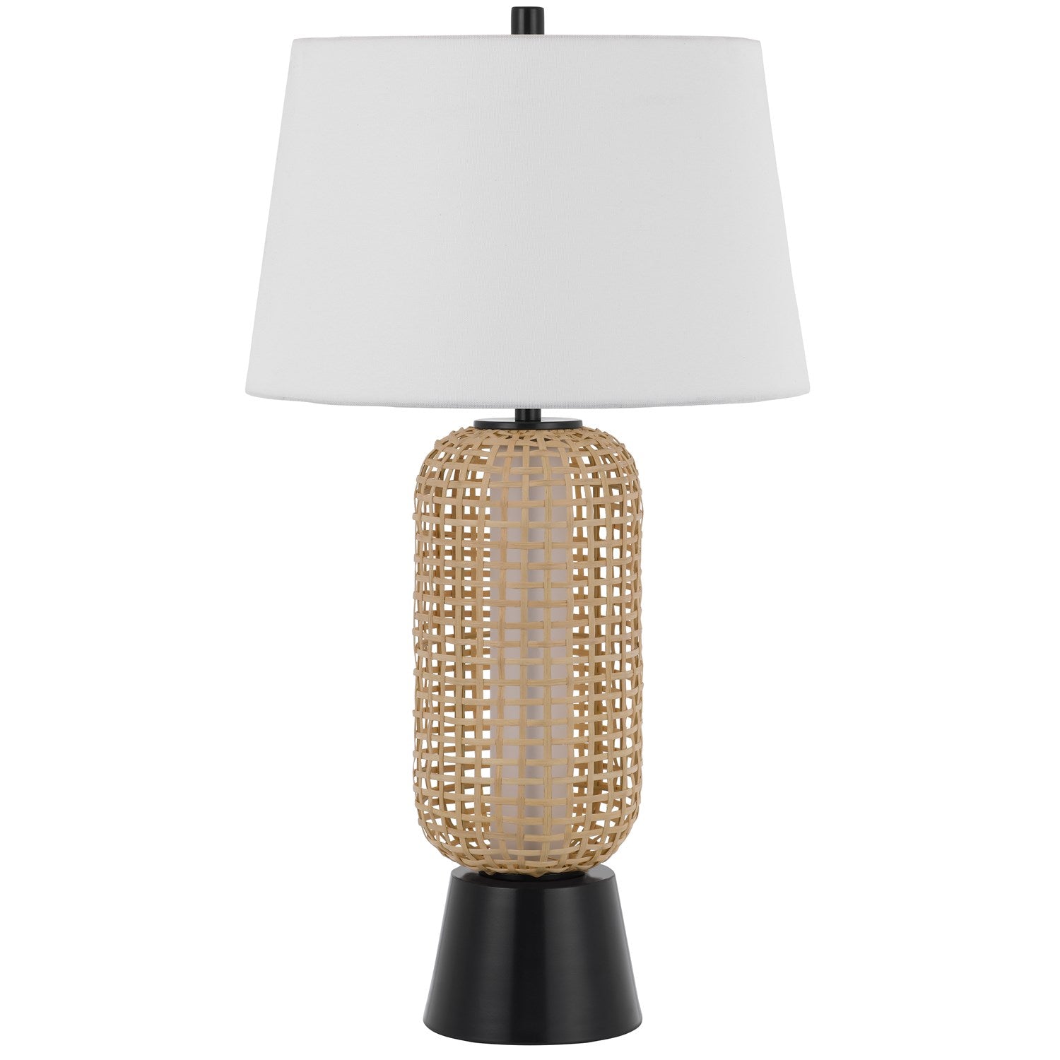 100W  Table Lamp With 2W Led Night Light And Hardback Fabric Shade by CAL Lighting