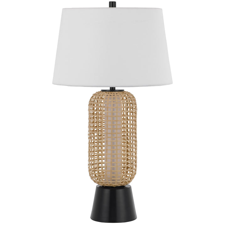 100W  Table Lamp With 2W Led Night Light And Hardback Fabric Shade by CAL Lighting