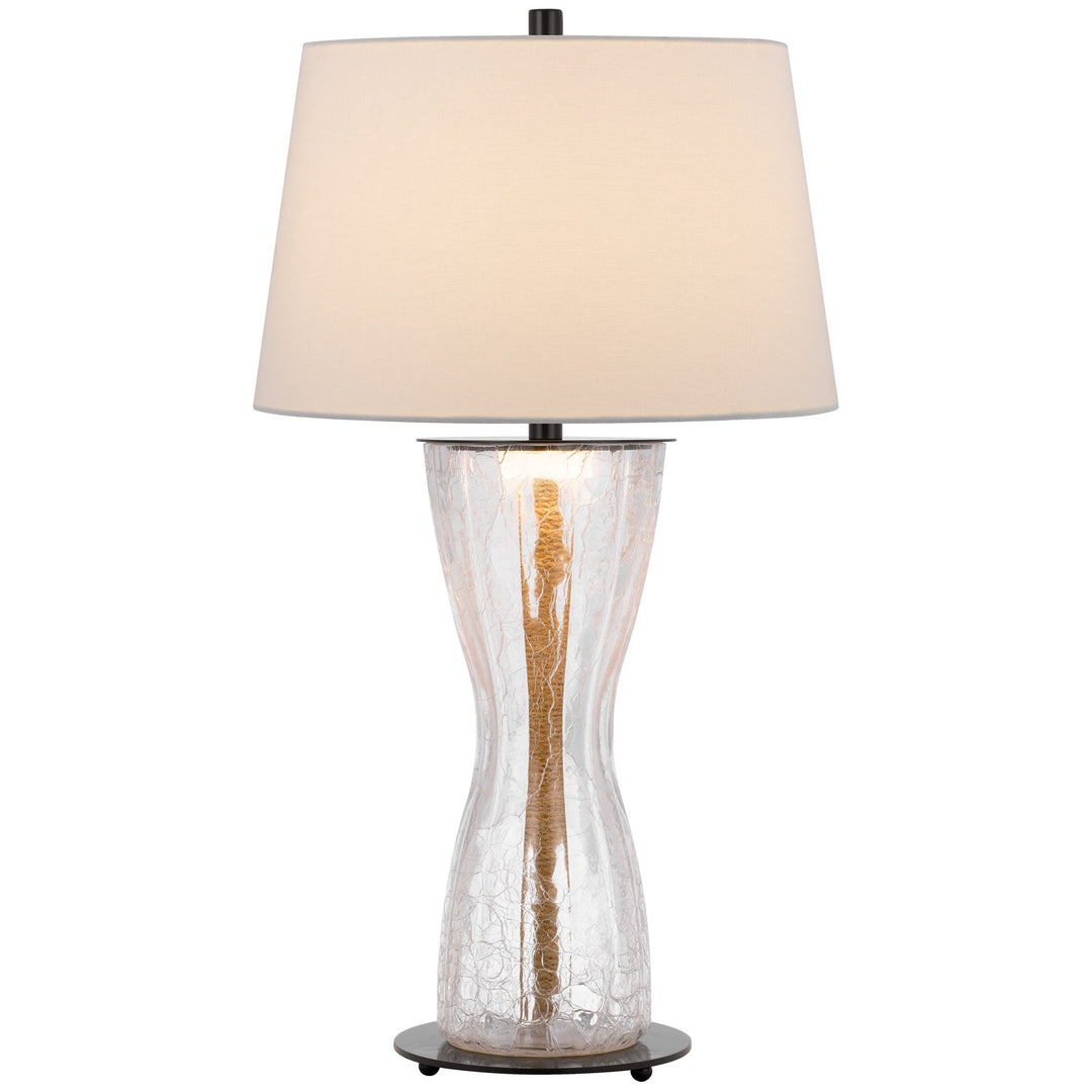 100W  Crackle Glass Table Lamp