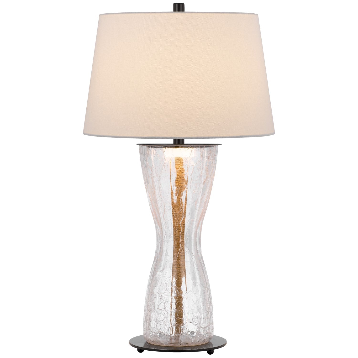 100W  Crackle Glass Table Lamp