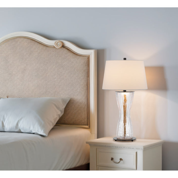 100W  Crackle Glass Table Lamp