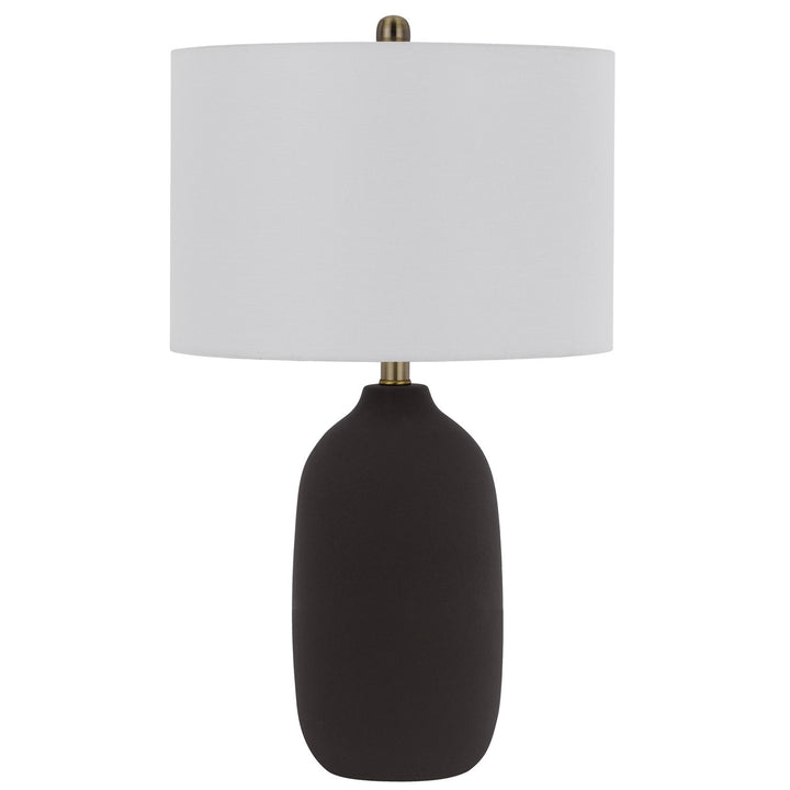 150W 3 Way  Ceramic Table Lamp With Hardback Fabric Shade by CAL Lighting