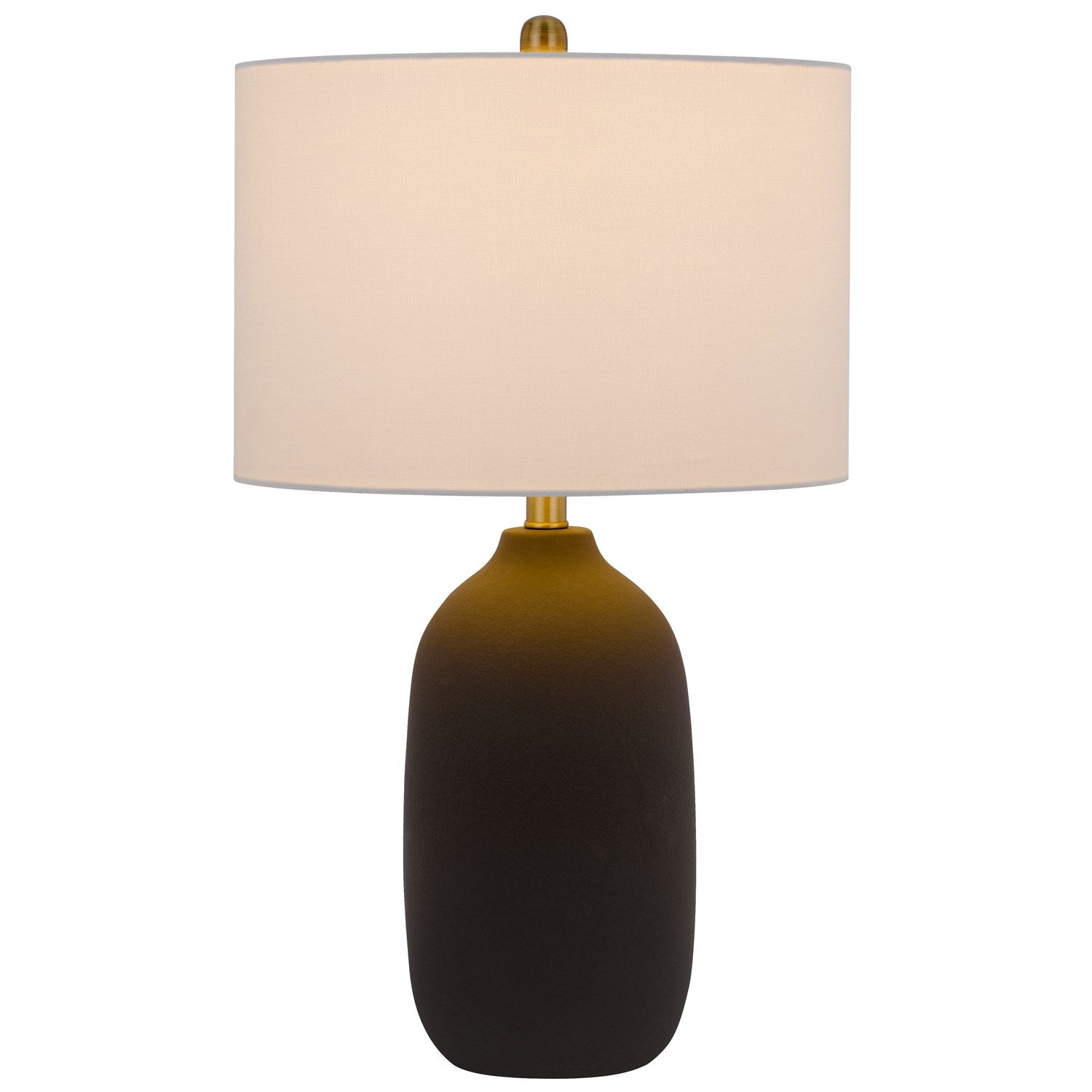 150W 3 Way  Ceramic Table Lamp With Hardback Fabric Shade