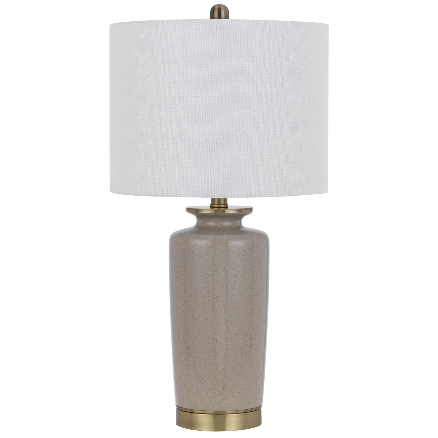 150W 3 Way  Ceramic Table Lamp With Hardback Fabric Shade by CAL Lighting