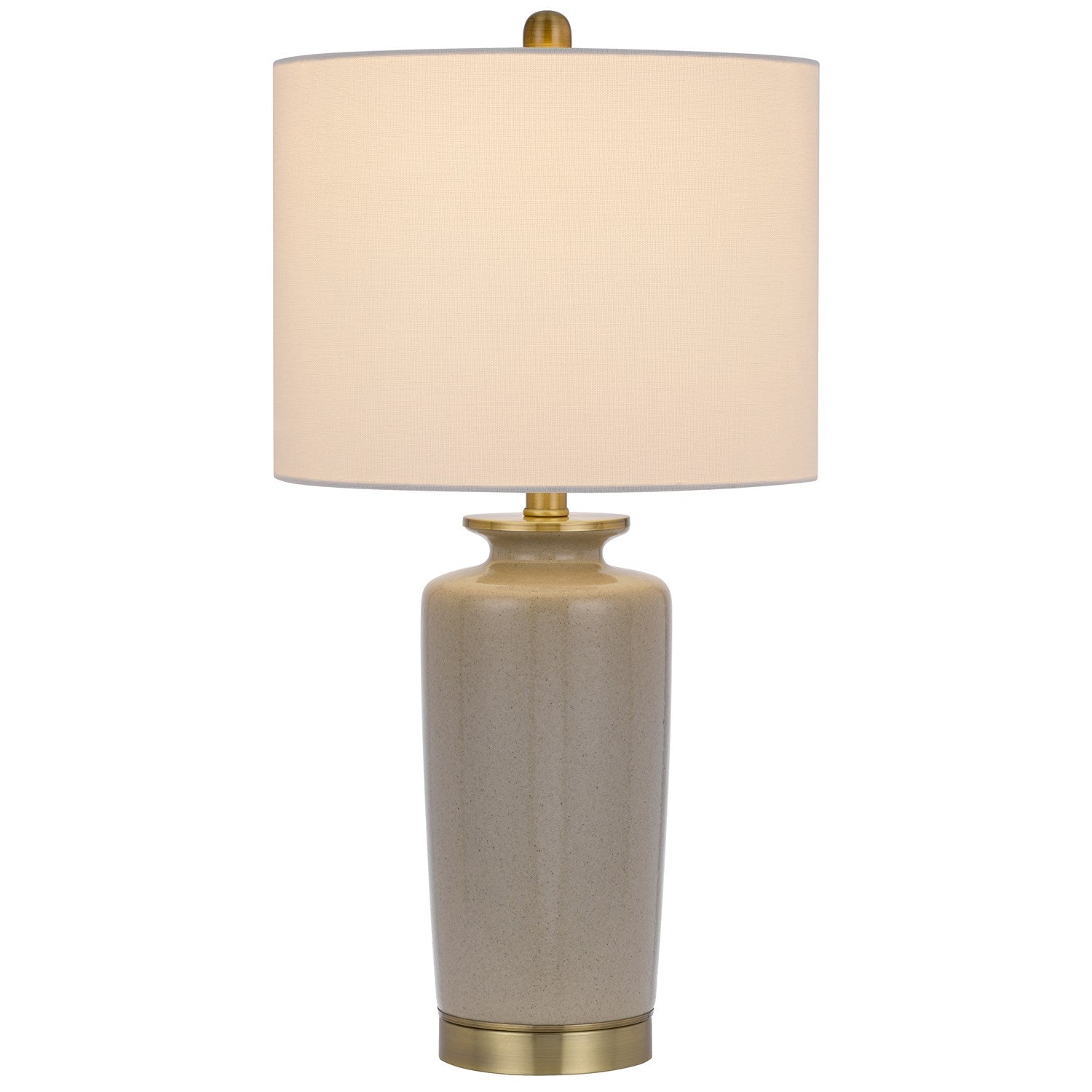 150W 3 Way  Ceramic Table Lamp With Hardback Fabric Shade