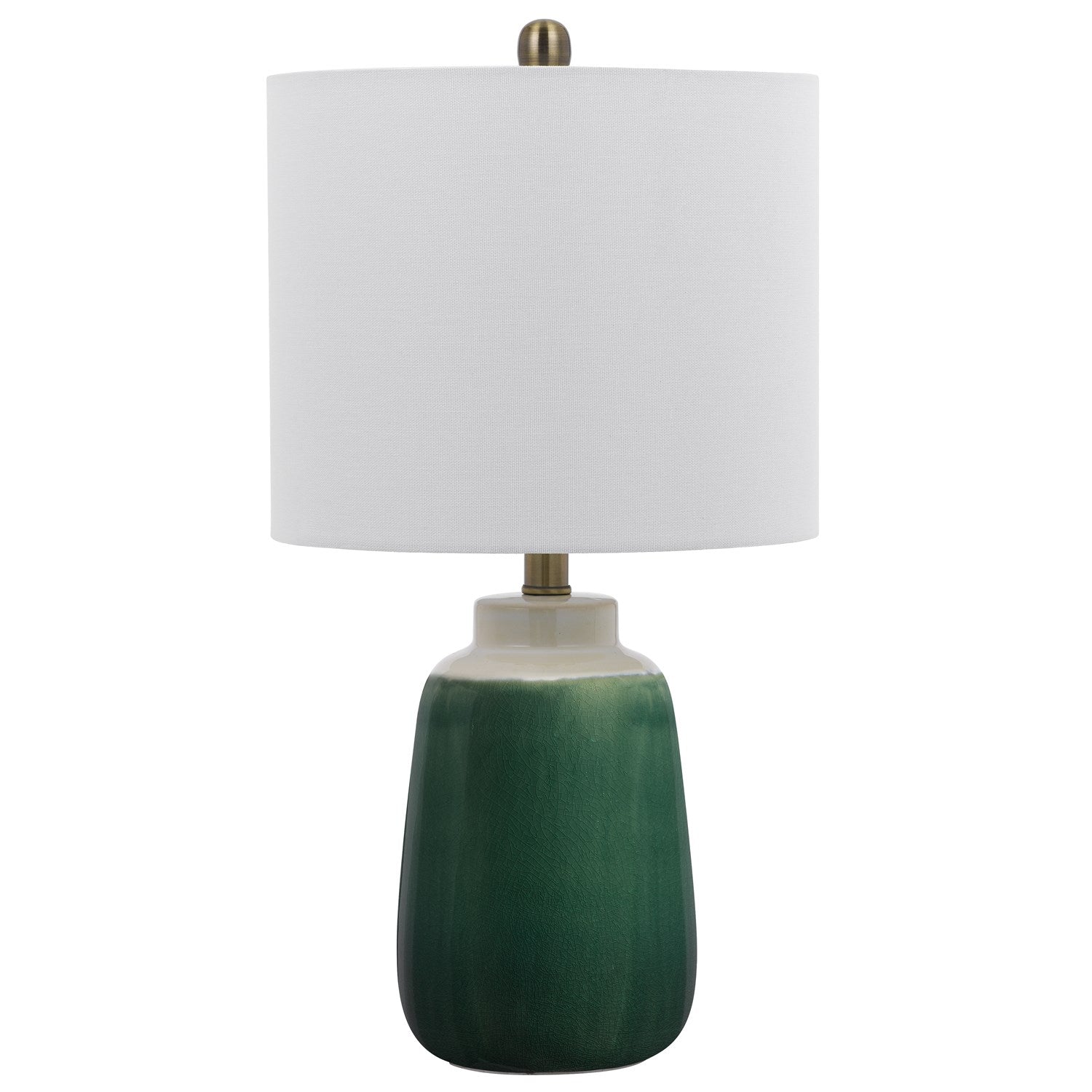 100W Crotone Ceramic Table Lamp With Hardback Fabric Shade by CAL Lighting