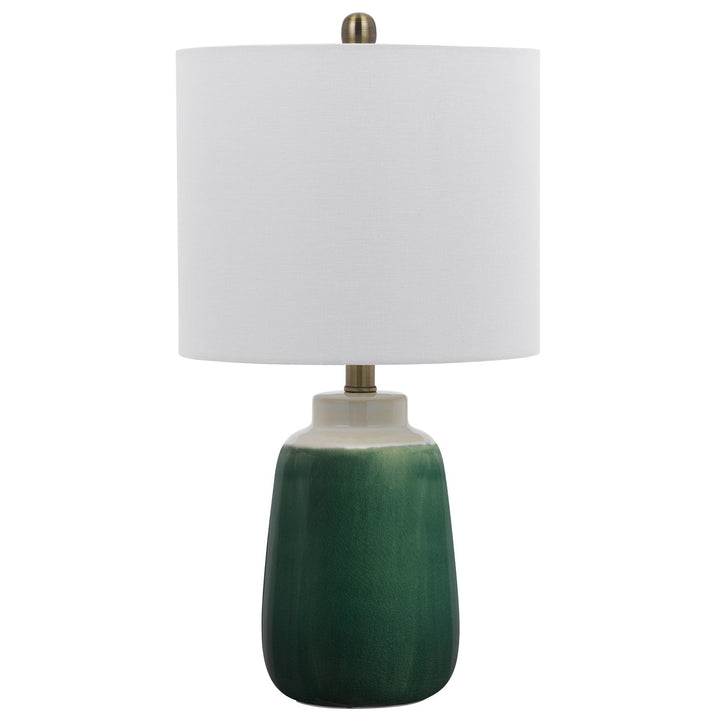 100W Crotone Ceramic Table Lamp With Hardback Fabric Shade by CAL Lighting