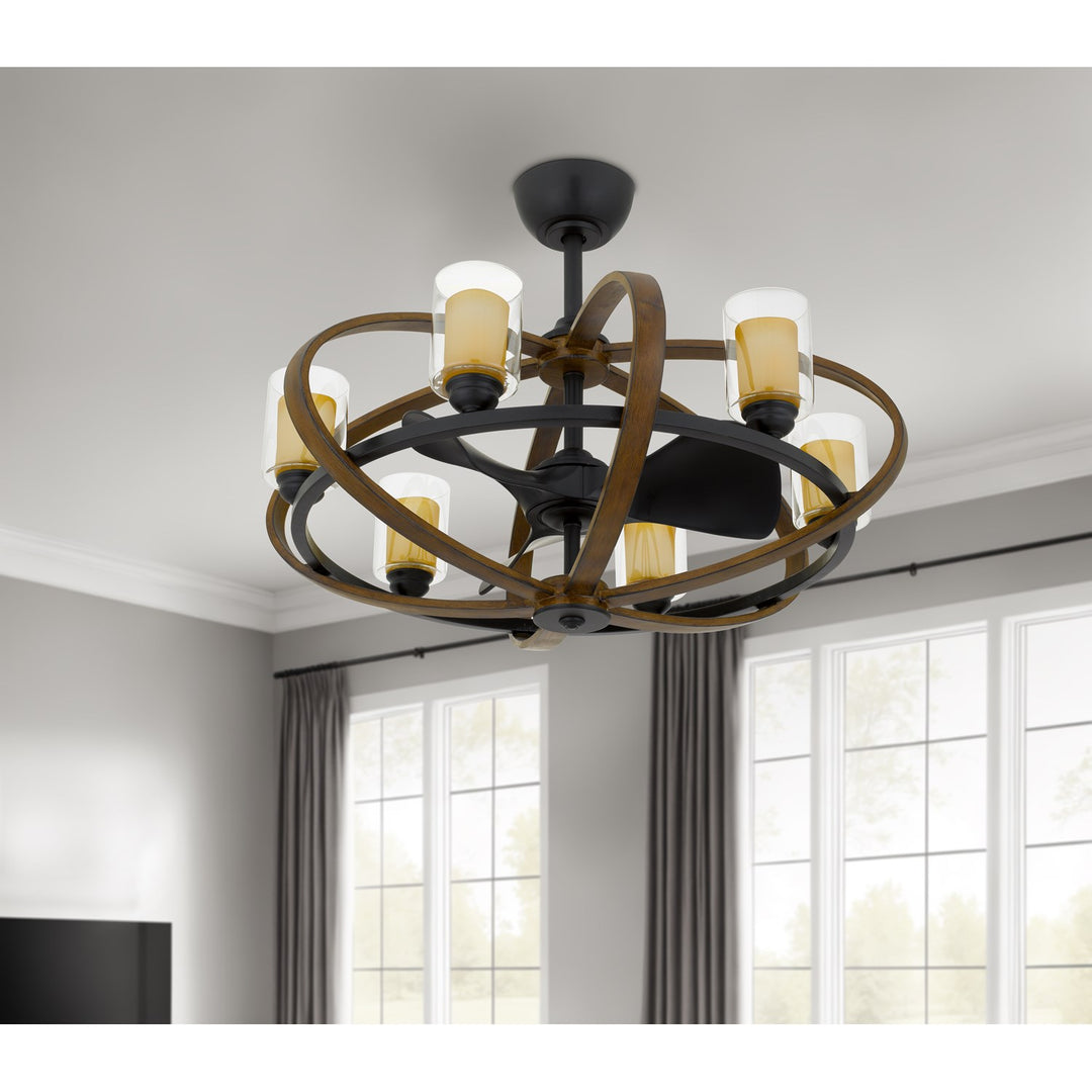 Remote Controlled Dimmable 8W Led Ultra Quiet Fan Light