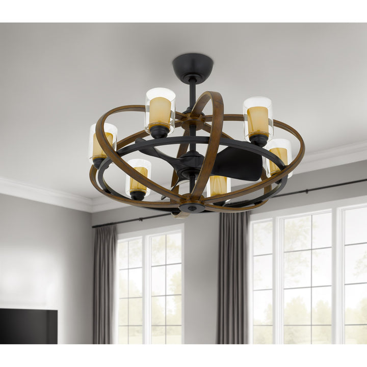 Remote Controlled Dimmable 8W Led Ultra Quiet Fan Light