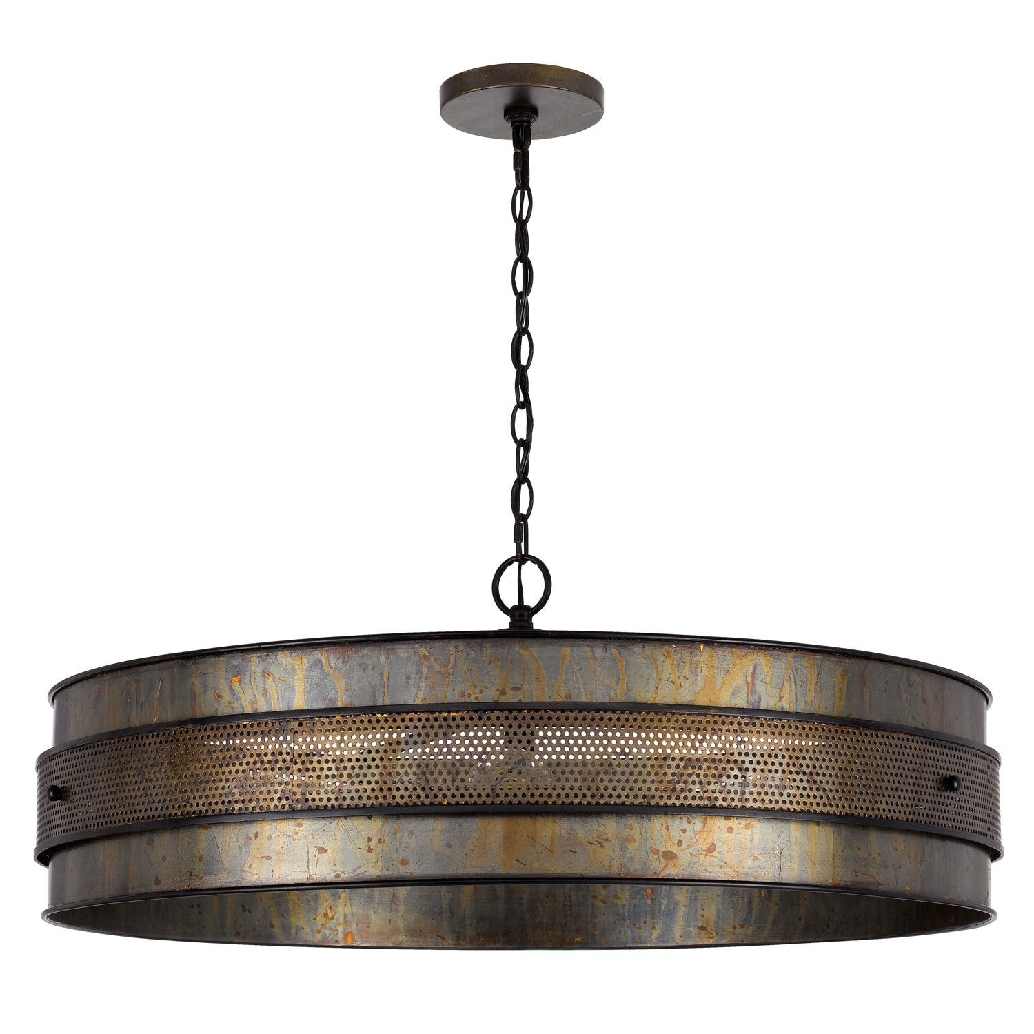 60W X 5  Metal Drum Chandelier by CAL Lighting