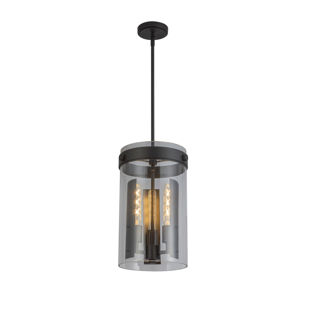 3 Light Pendant, Black by Artcraft