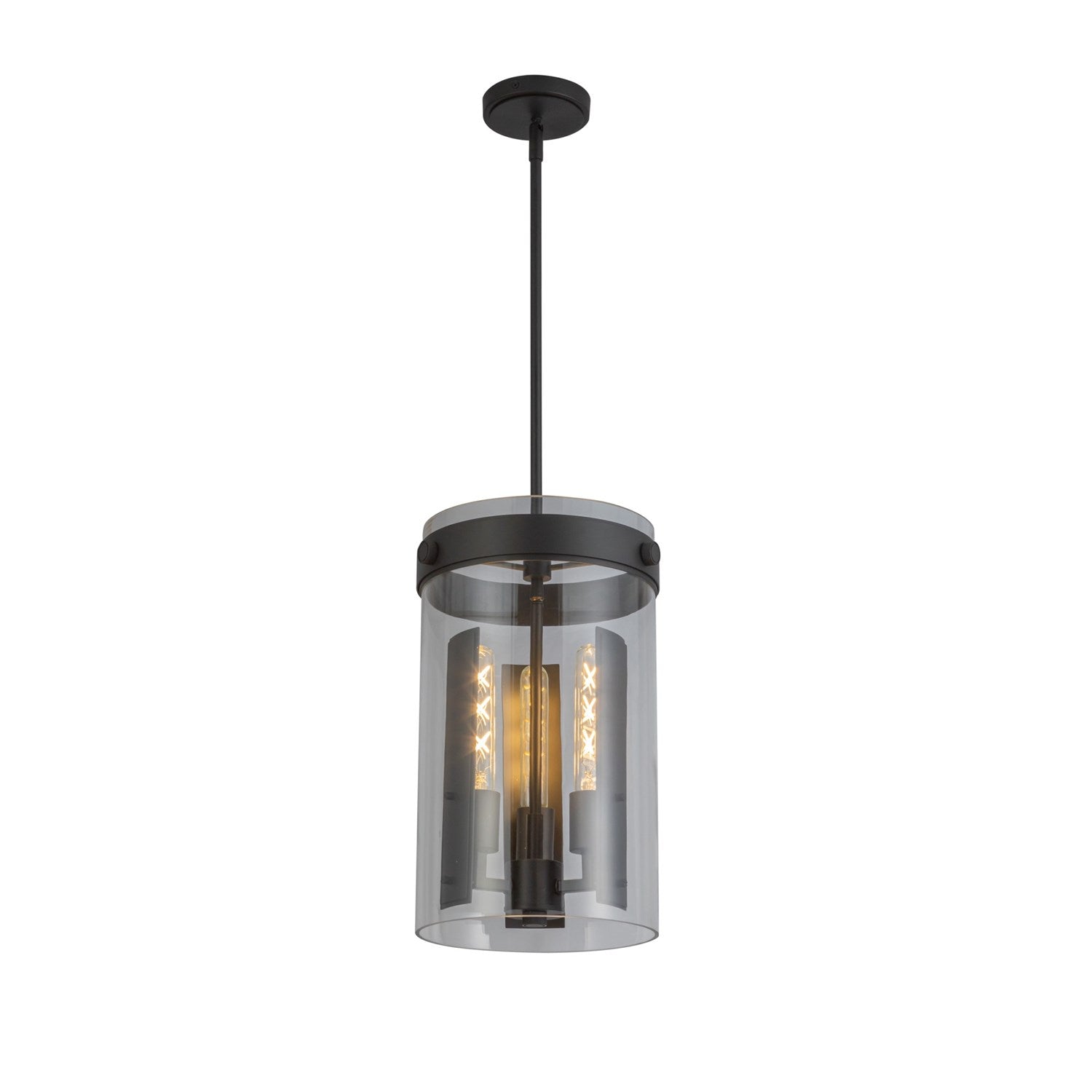 3 Light Pendant, Black by Artcraft