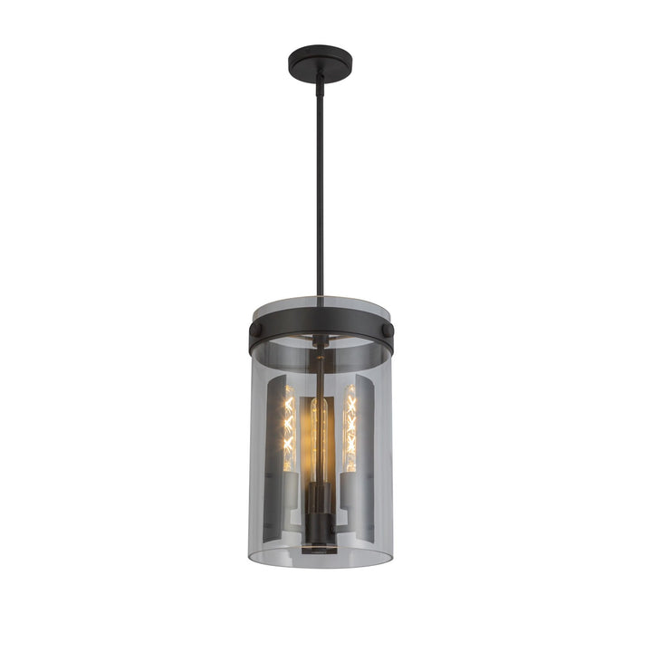 3 Light Pendant, Black by Artcraft