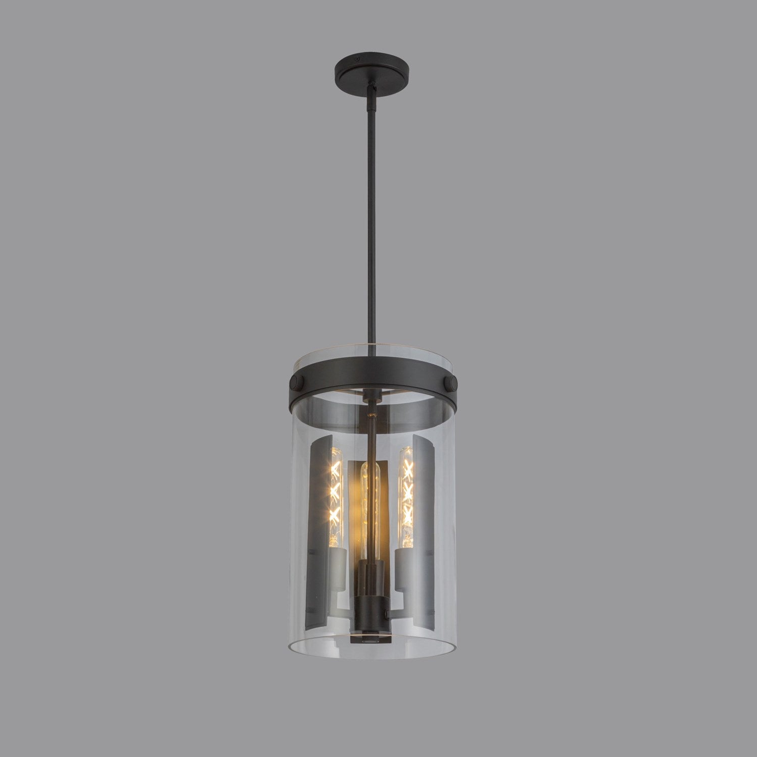 3 Light Pendant, Black