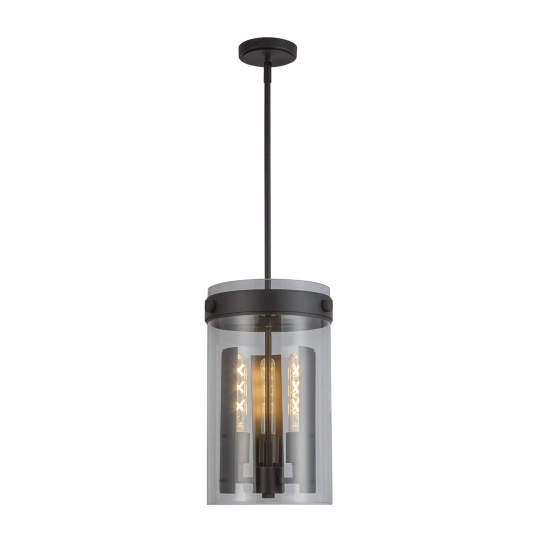 3 Light Pendant, Black