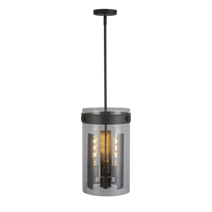 3 Light Pendant, Black