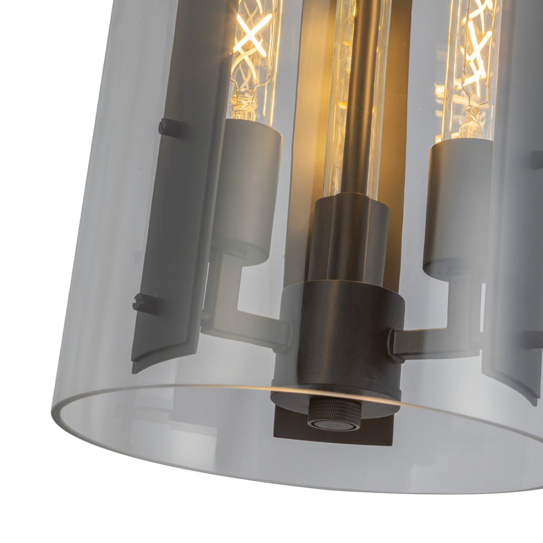 3 Light Pendant, Black