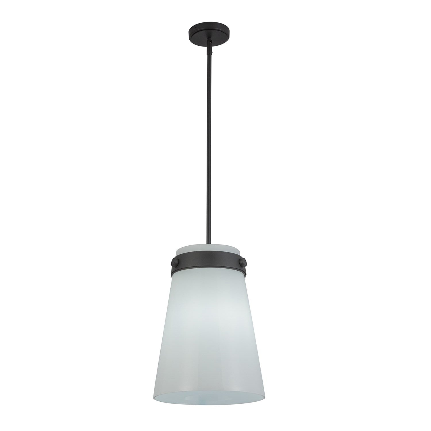 1 Light Pendant 12", Black
