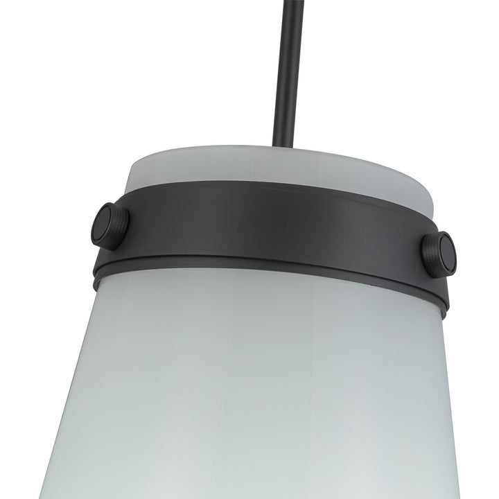 1 Light Pendant 12", Black