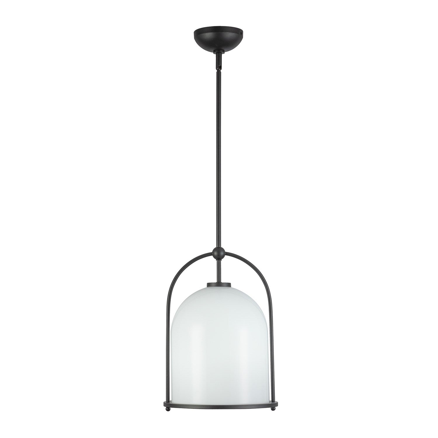 1 Light Pendant 11.5", Black