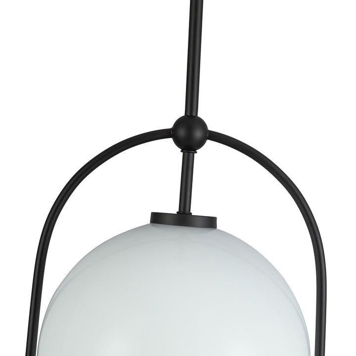 1 Light Pendant 11.5", Black