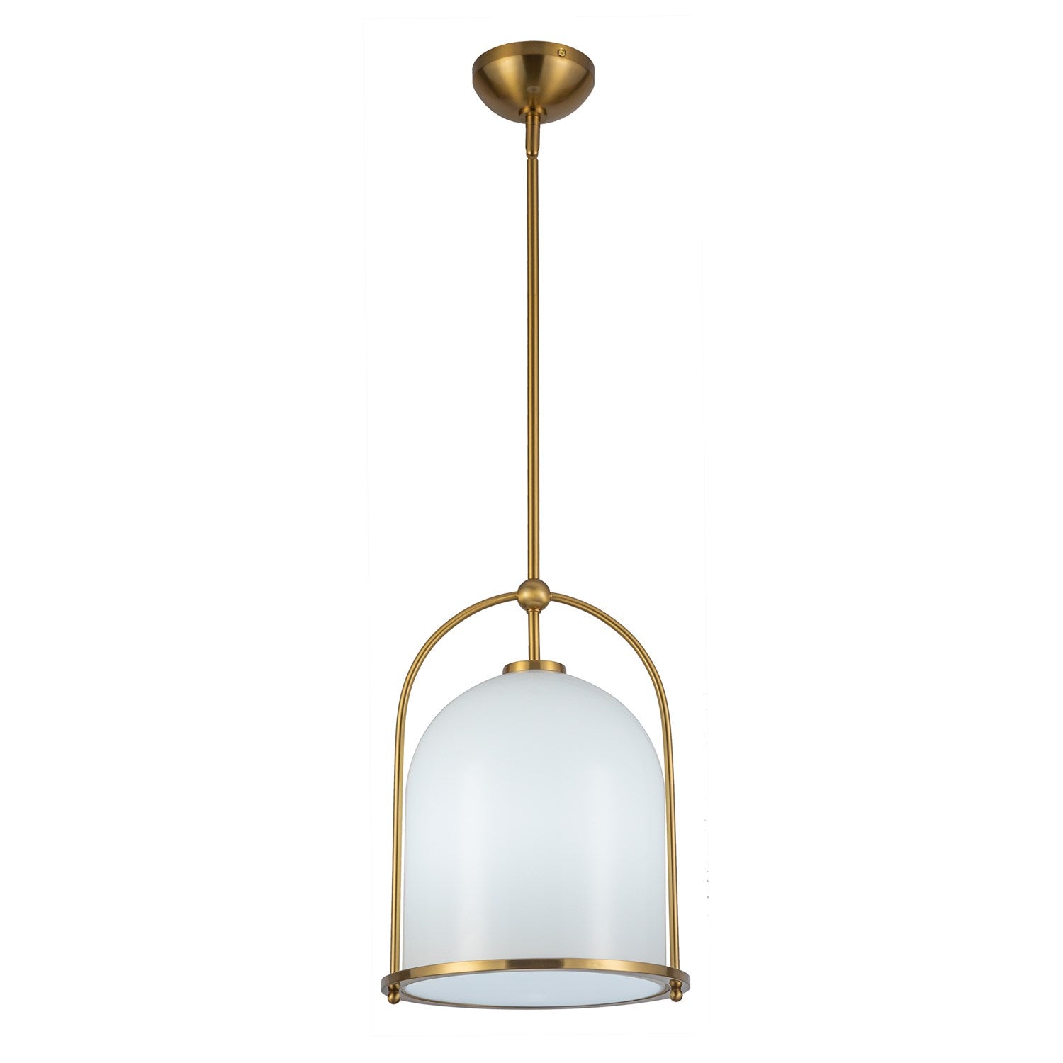 1 Light Pendant 11.5", Brushed Brass by Artcraft
