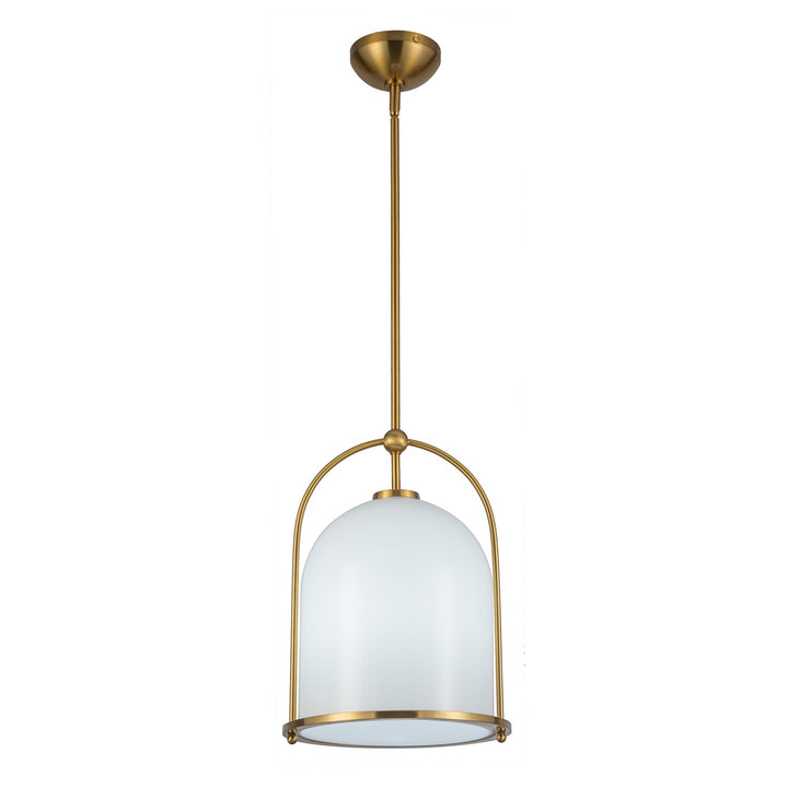 1 Light Pendant 11.5", Brushed Brass by Artcraft