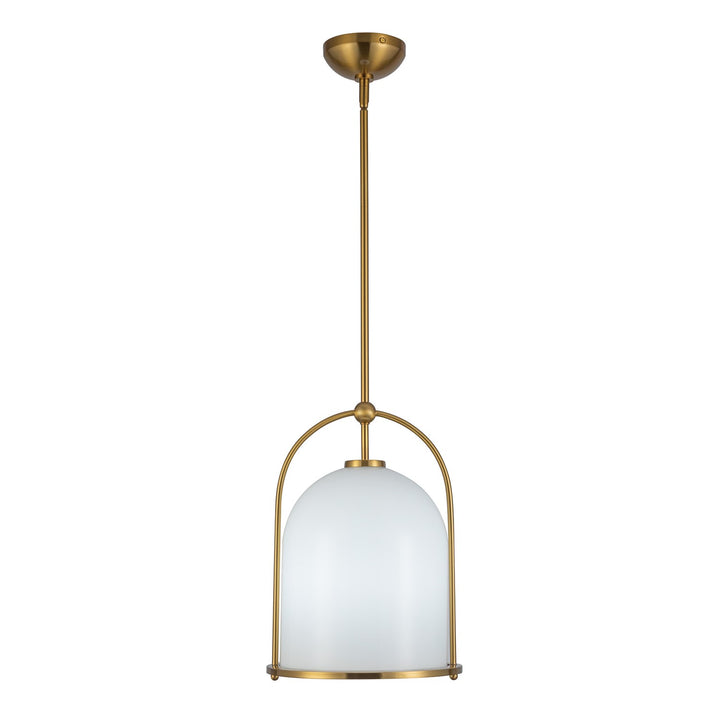 1 Light Pendant 11.5", Brushed Brass