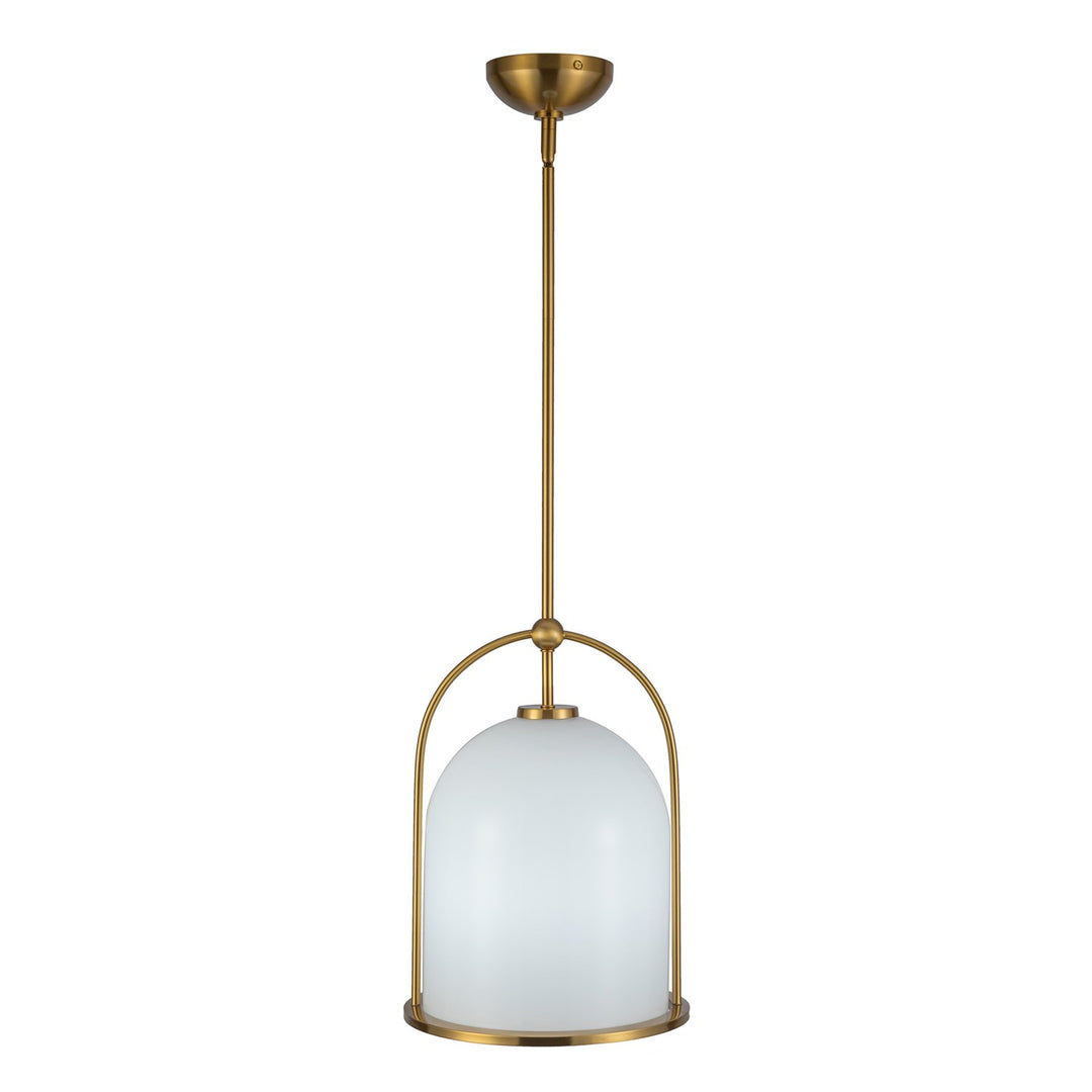 1 Light Pendant 11.5", Brushed Brass