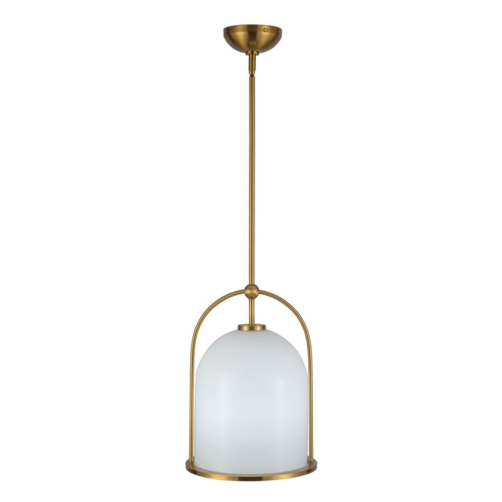 1 Light Pendant 11.5", Brushed Brass