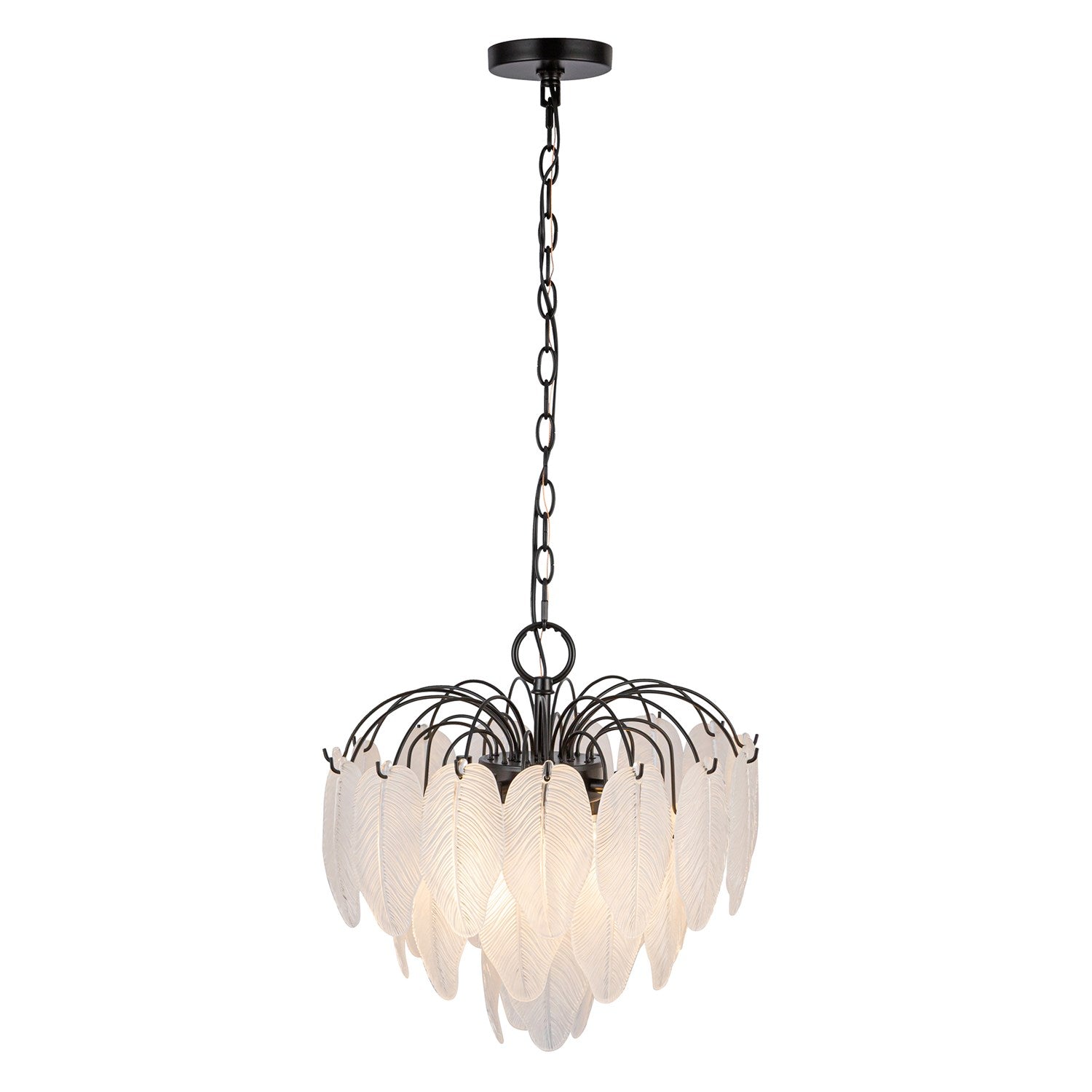 4 Light Pendant, Black