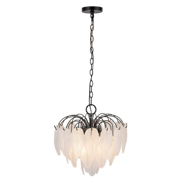 4 Light Pendant, Black