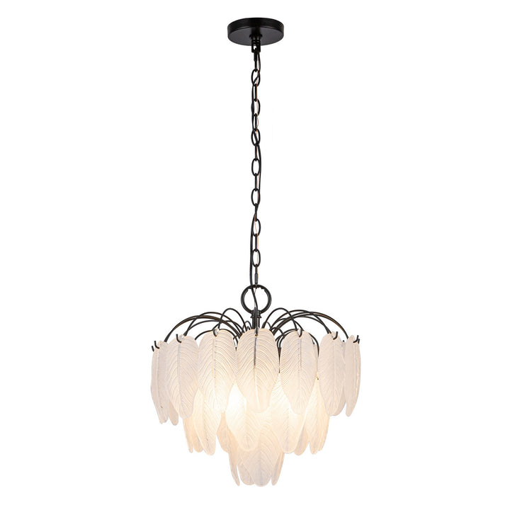 4 Light Pendant, Black