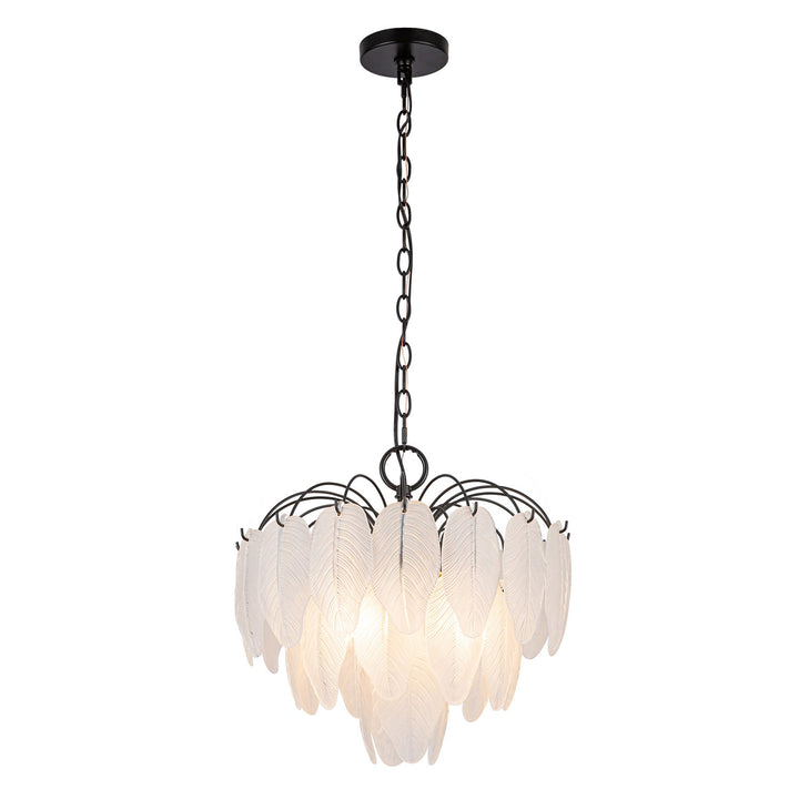 4 Light Pendant, Black