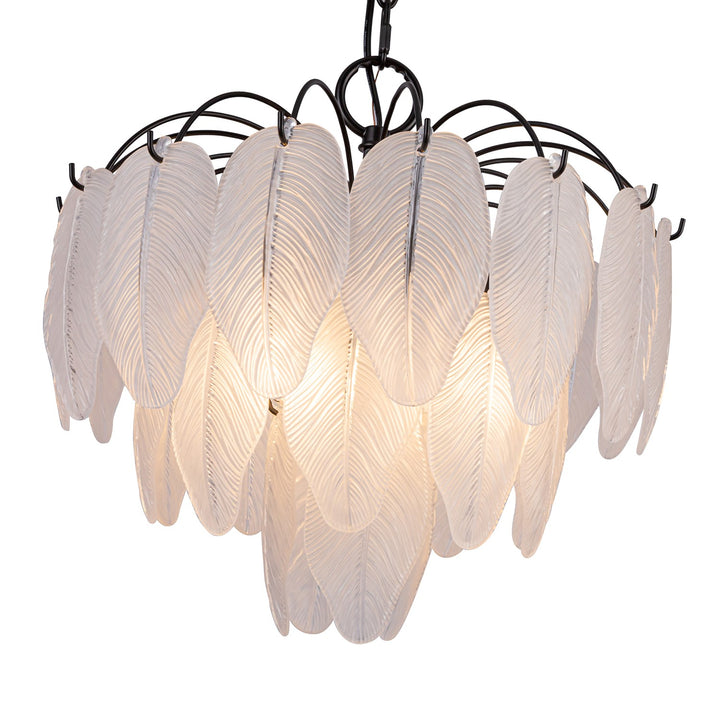 4 Light Pendant, Black