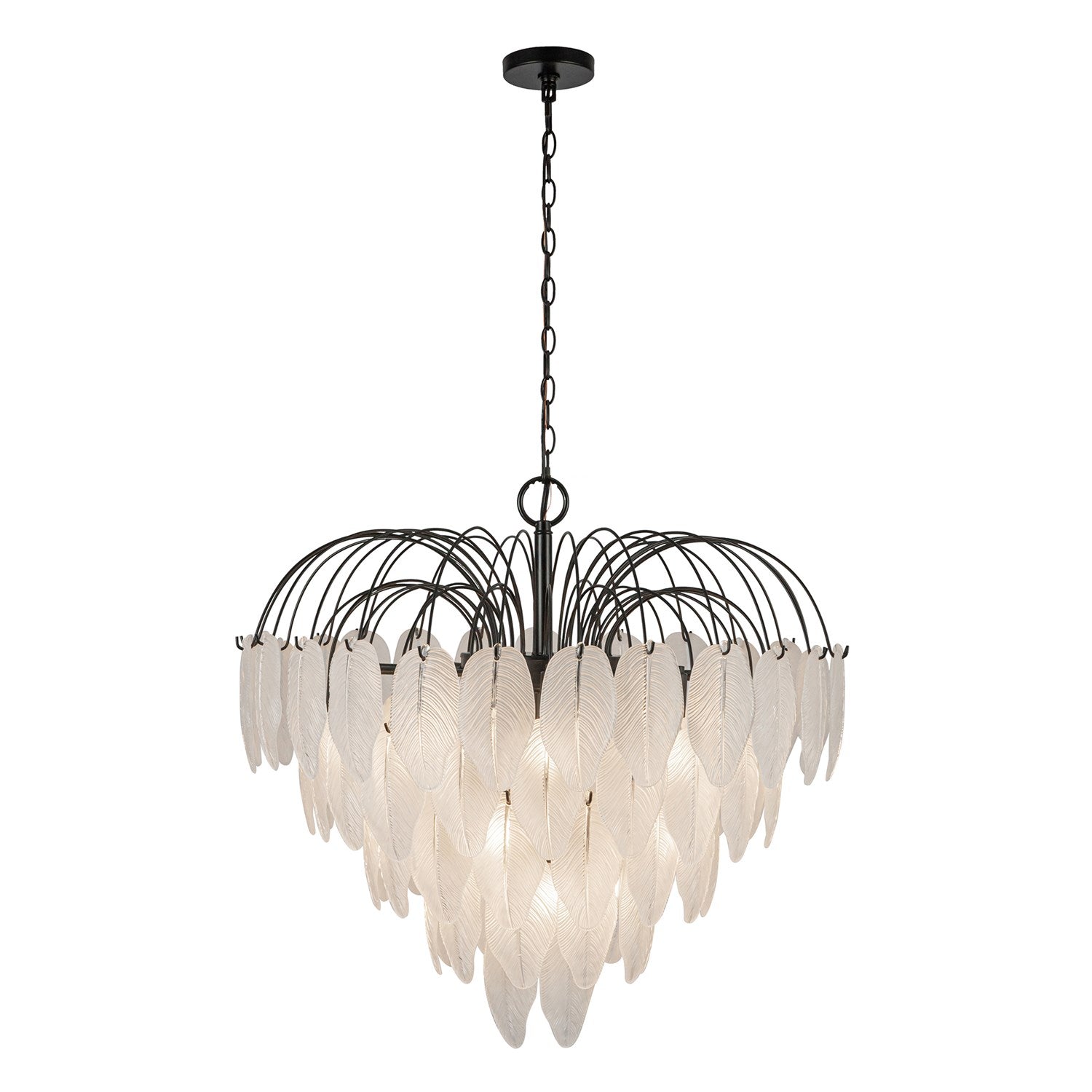 19 Light Chandelier, Black by Artcraft