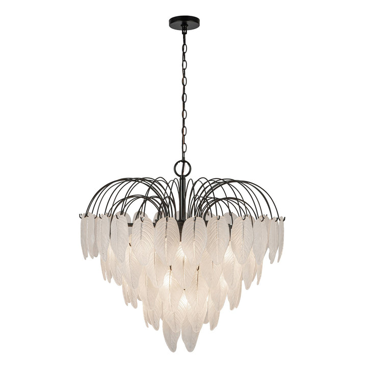 19 Light Chandelier, Black by Artcraft