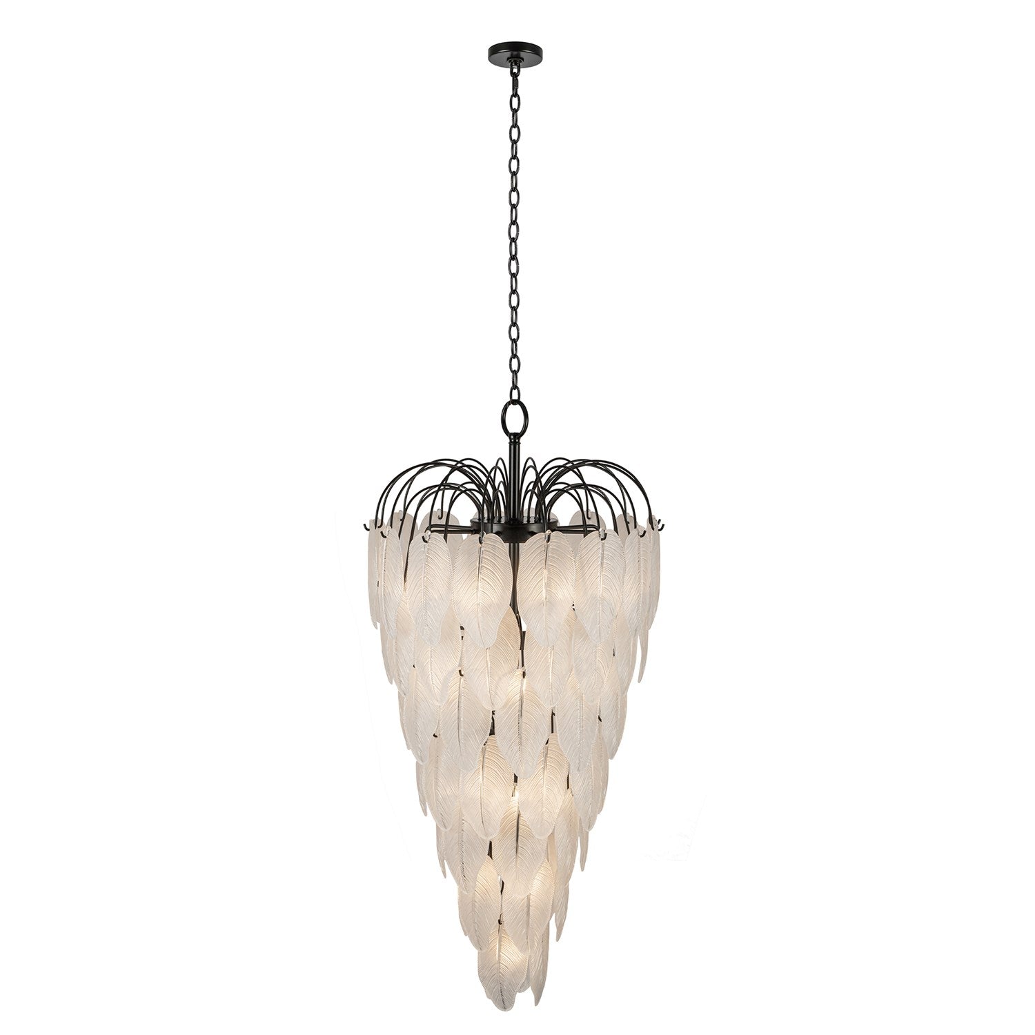23 Light Chandelier, Black by Artcraft