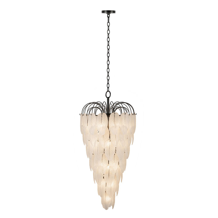 23 Light Chandelier, Black