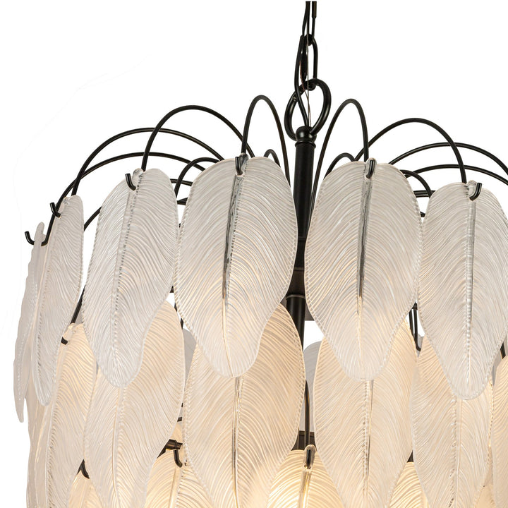 23 Light Chandelier, Black