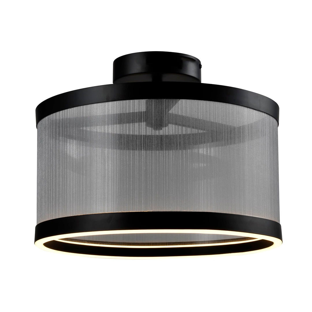 Integrated Led Semi Flush Mount, Silver by Artcraft