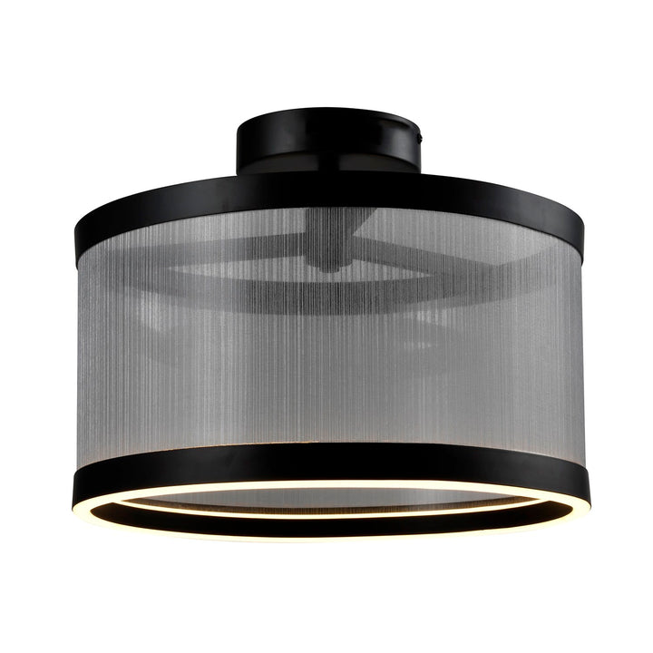 Integrated Led Semi Flush Mount, Silver by Artcraft