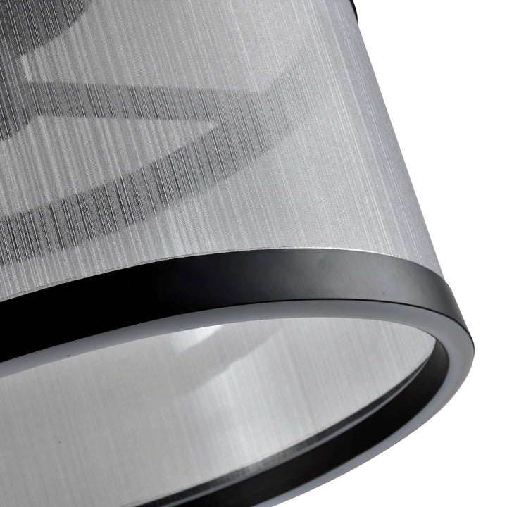 Integrated Led Semi Flush Mount, Silver