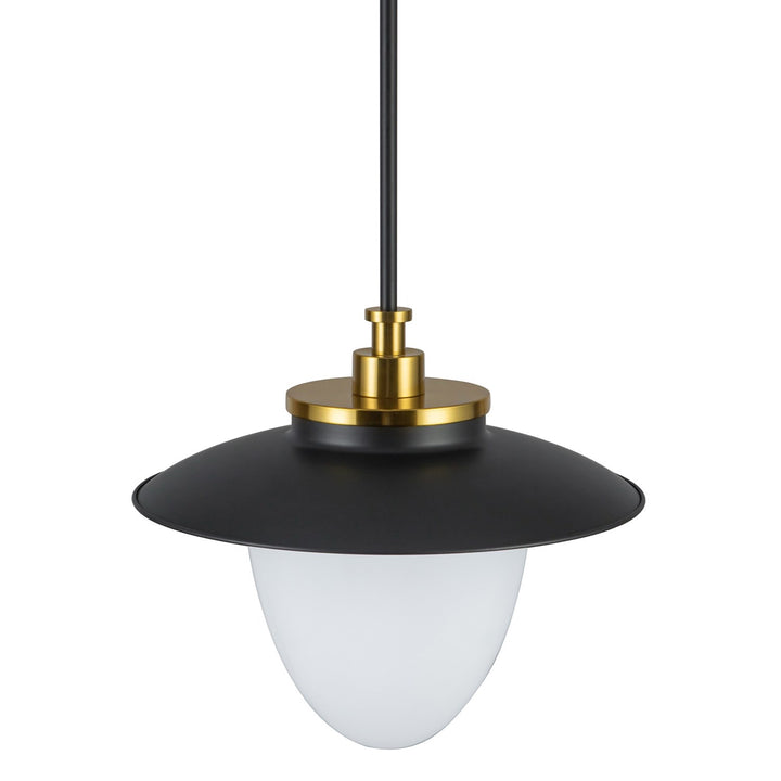 1 Light Pendant 15", Black