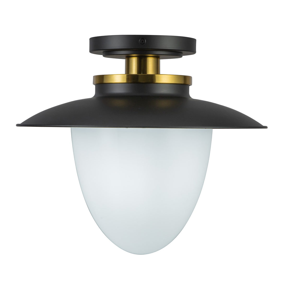 1 Light Pendant 15", Black