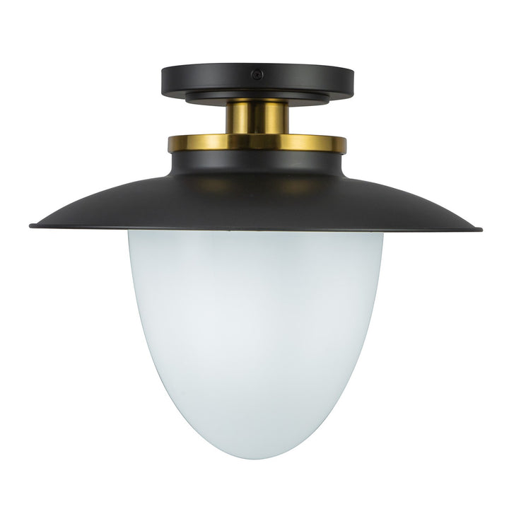 1 Light Pendant 15", Black