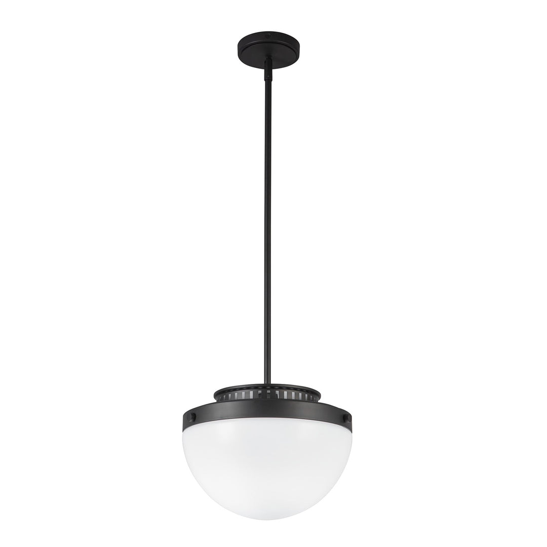 1 Light Pendant 12", Black
