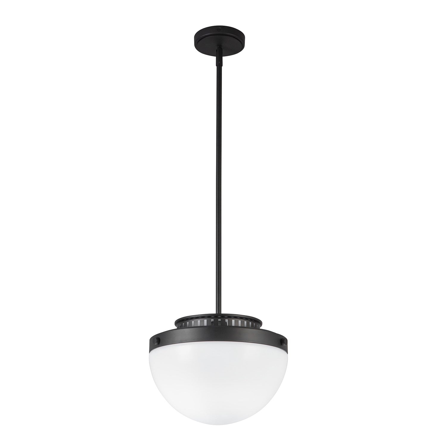1 Light Pendant 12", Black